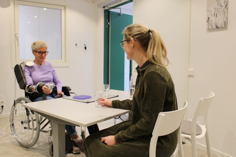 NSCL conducting the user test for Vilje Bionics. Photo by: Martin Bogstrand, Vilje Bionics